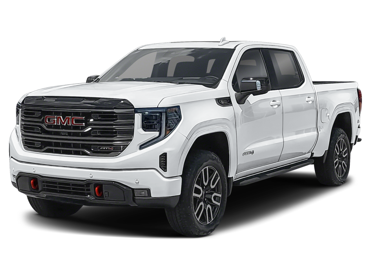2025 GMC Sierra 1500 AT4 in Titanium Rush Metallic — front three-quarter view