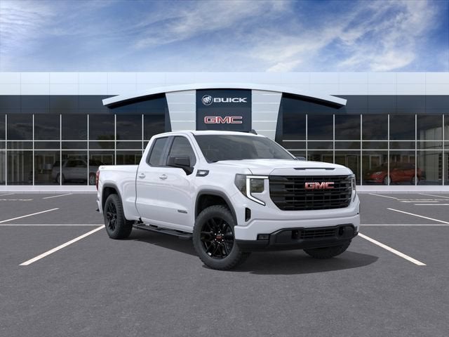 2025 GMC Sierra 1500 Elevation in Summit White — front three-quarter view