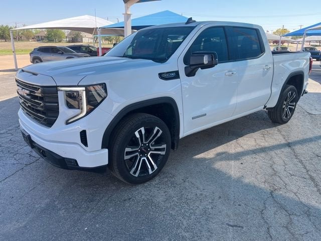2024 GMC Sierra 1500 Elevation in Summit White — front three-quarter view