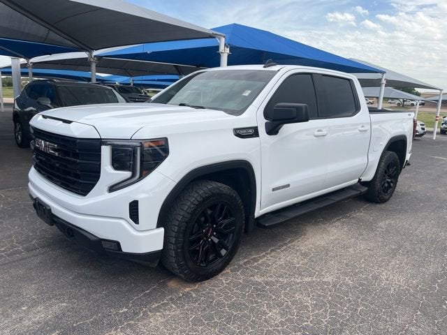 2024 GMC Sierra 1500 Elevation in Summit White — front three-quarter view