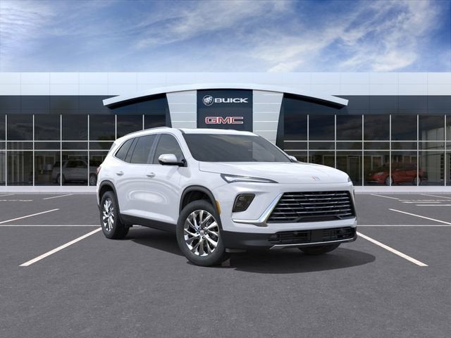 2026 Buick Enclave Preferred in Iridescent White Tricoat — front three-quarter view