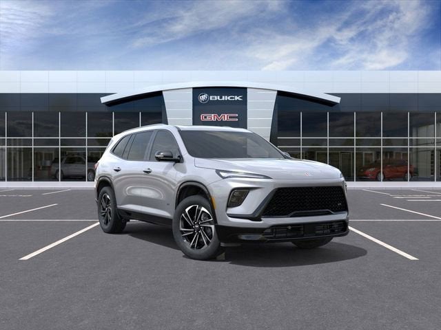 2025 Buick Enclave Sport Touring in Moonstone Gray Metallic — front three-quarter view